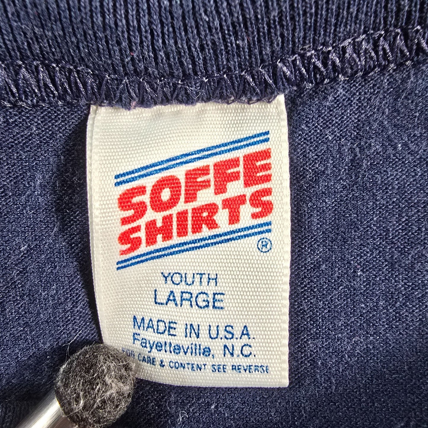 Vintage 1990s Soffe Shirts Tigers Shall Scroggins #7 Henley T-Shirt -Youth Large