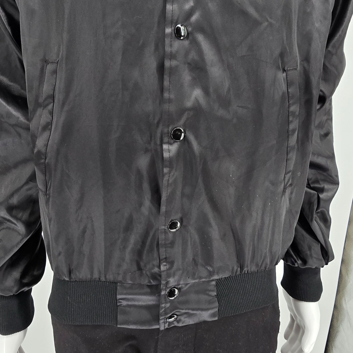 Vintage 1990s Auburn Sportswear "Martha's Sewing" Back Graphic Nylon Jacket (S)