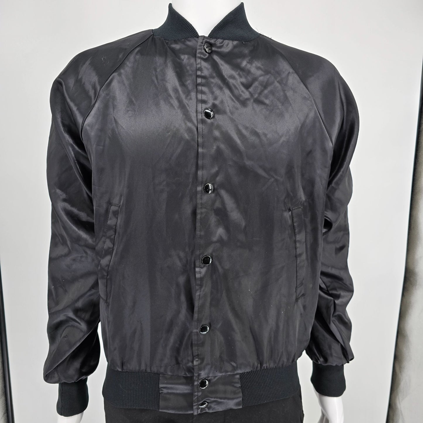 Vintage 1990s Auburn Sportswear "Martha's Sewing" Back Graphic Nylon Jacket (S)