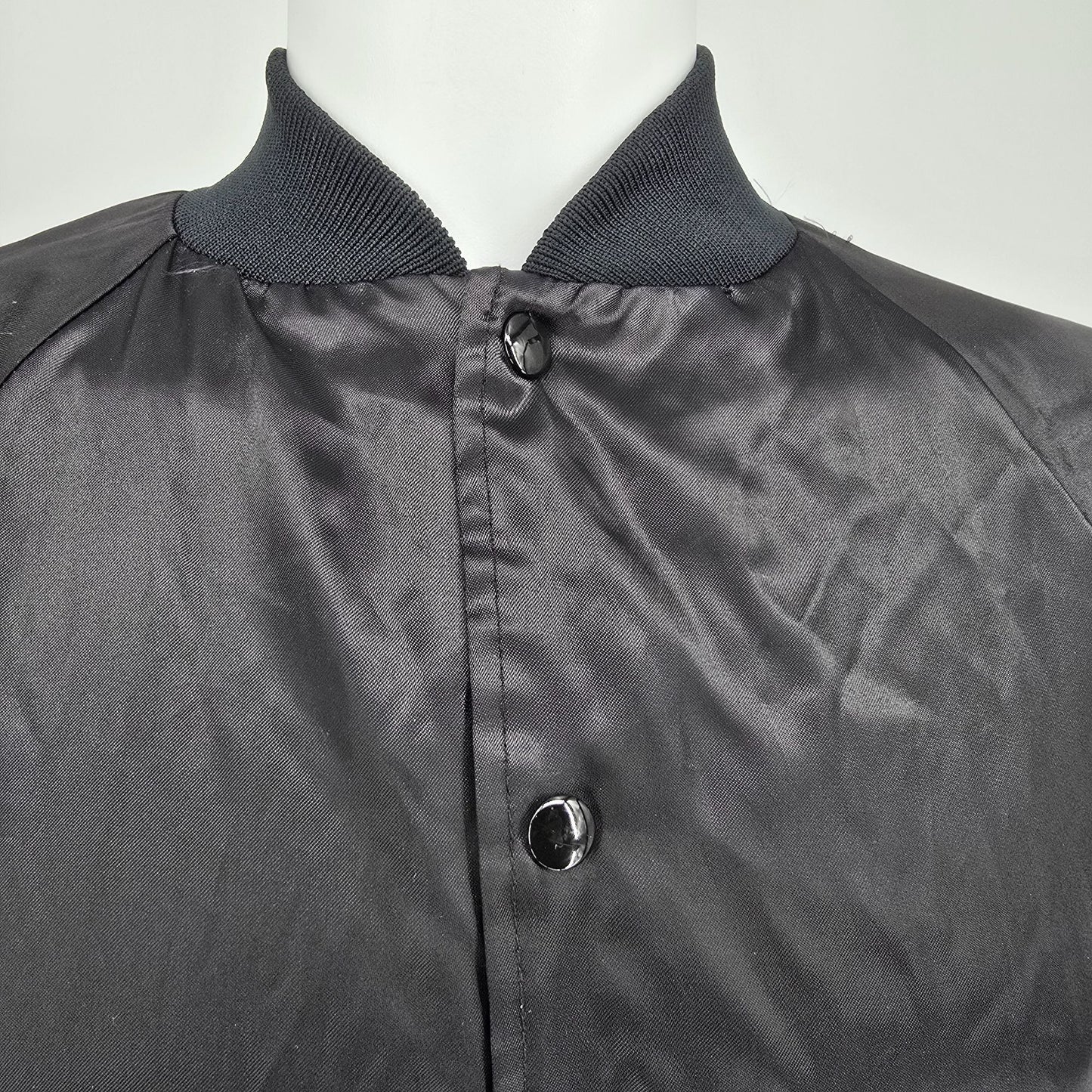 Vintage 1990s Auburn Sportswear "Martha's Sewing" Back Graphic Nylon Jacket (S)