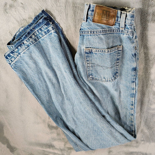 Vintage Maurices Women's 100% Cotton Light Blue Denim Loose Fit Jeans (6 Reg)