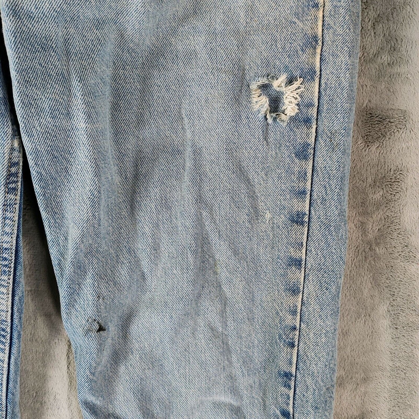 Vintage Maurices Women's 100% Cotton Light Blue Denim Loose Fit Jeans (6 Reg)