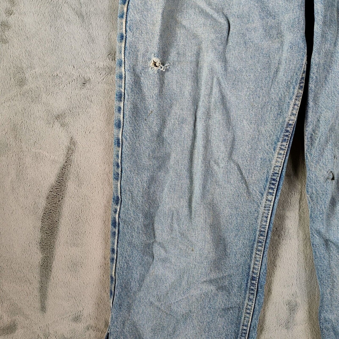 Vintage Maurices Women's 100% Cotton Light Blue Denim Loose Fit Jeans (6 Reg)