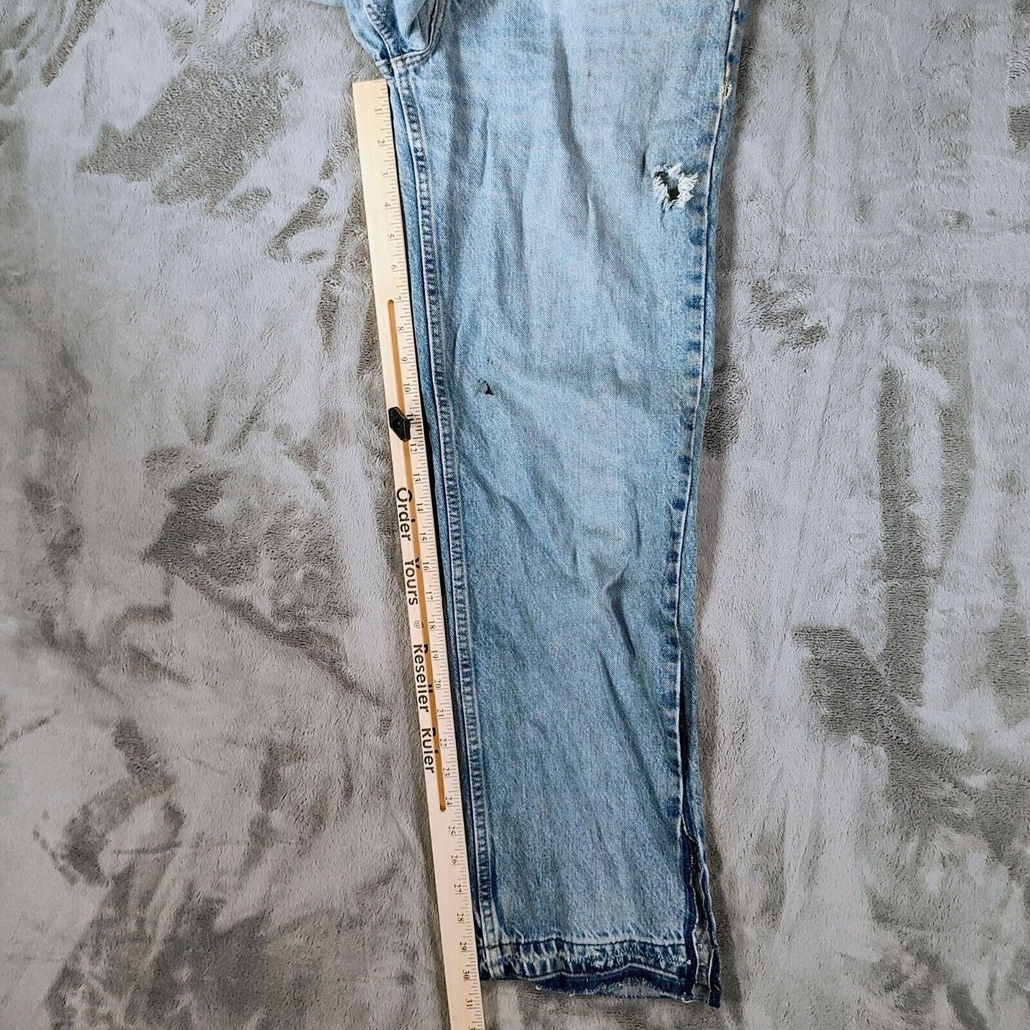 Vintage Maurices Women's 100% Cotton Light Blue Denim Loose Fit Jeans (6 Reg)