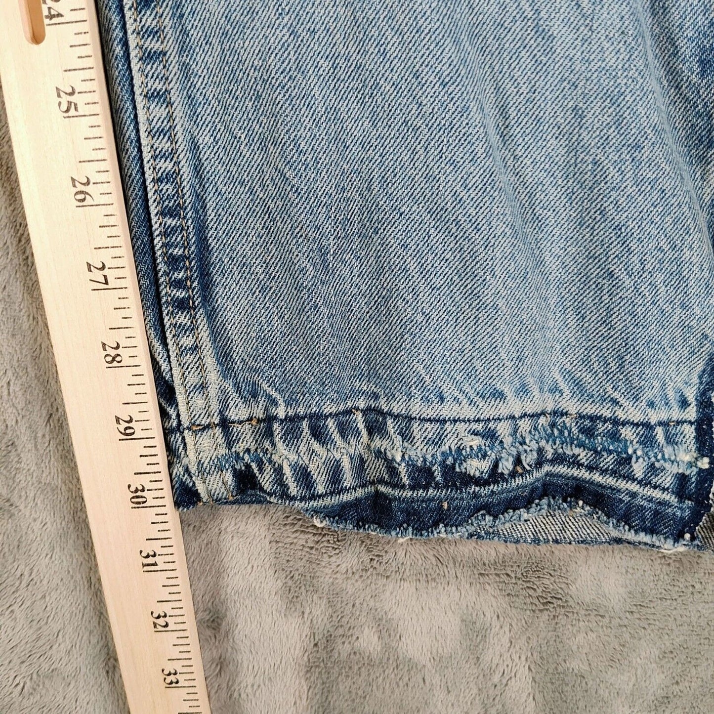 Vintage Maurices Women's 100% Cotton Light Blue Denim Loose Fit Jeans (6 Reg)