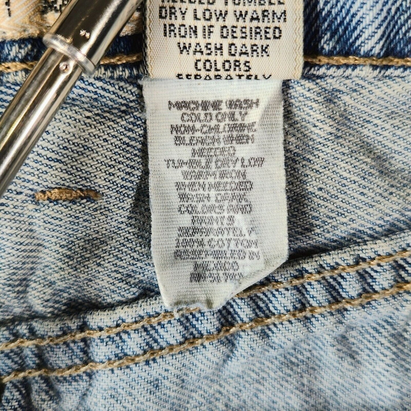 Vintage Maurices Women's 100% Cotton Light Blue Denim Loose Fit Jeans (6 Reg)