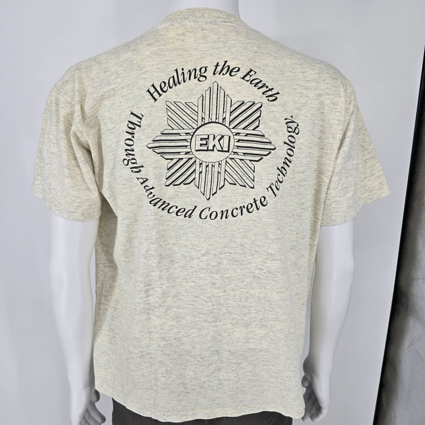 Vintage 80s/90s? EKI Advanced Concrete Technology Single Stitch Logo T-Shirt (L)