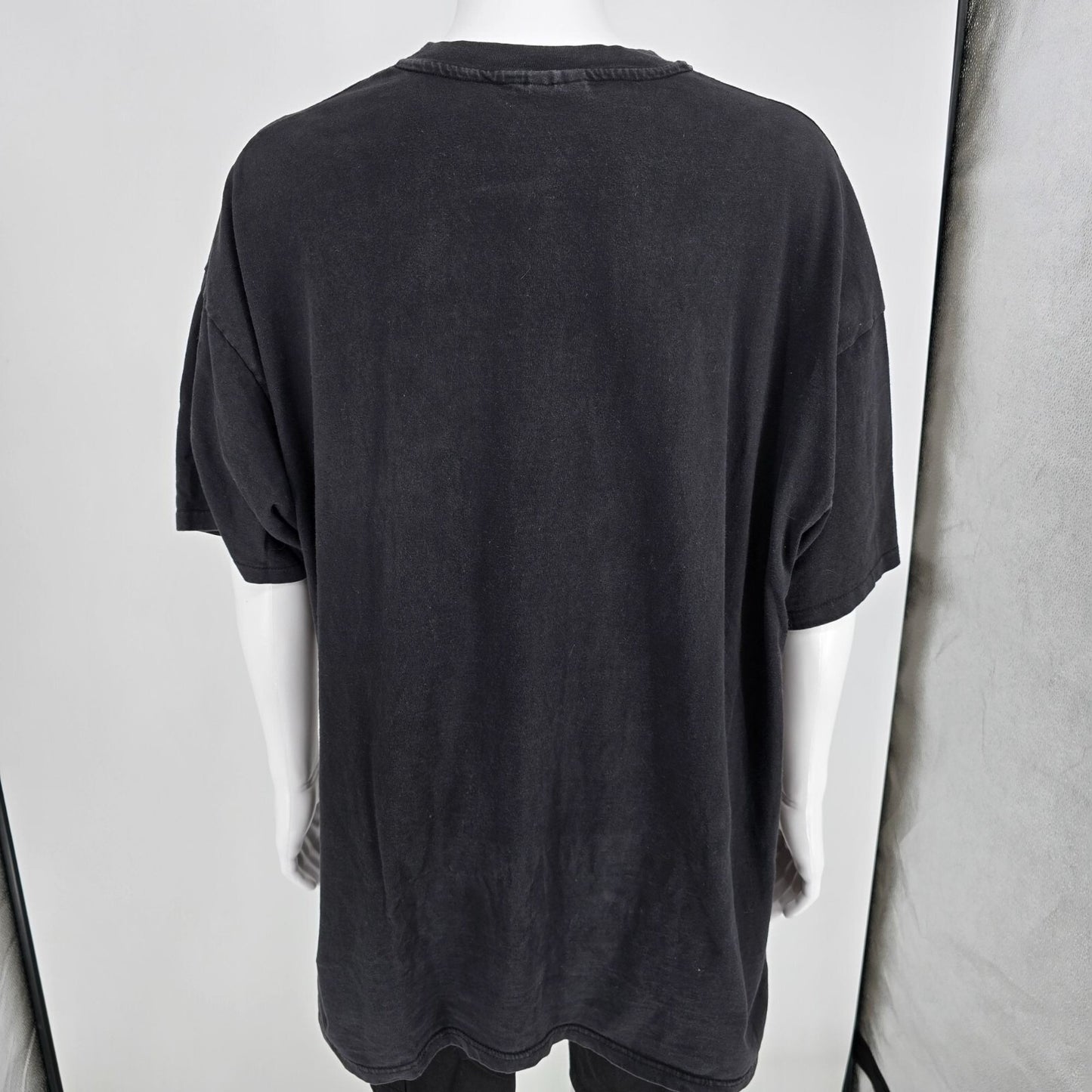 Vintage 1990s Hanes SPAGS Seattle Gay Bar Faded Black Graphic T-Shirt (2XL/3XL)