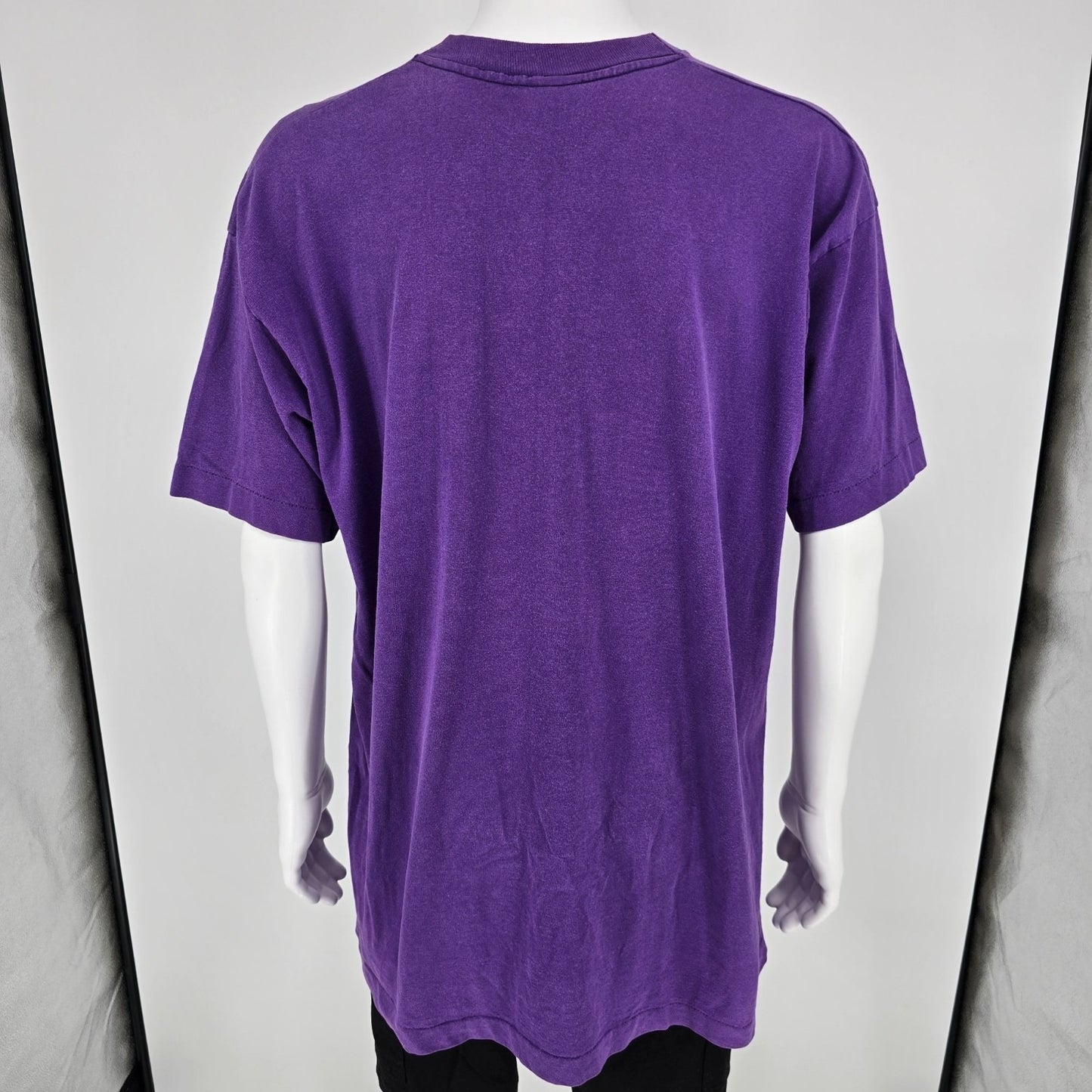Vintage 1990s Alpha Omega Designs Praise the Lord Psalm 150 Purple T-Shirt (XL)