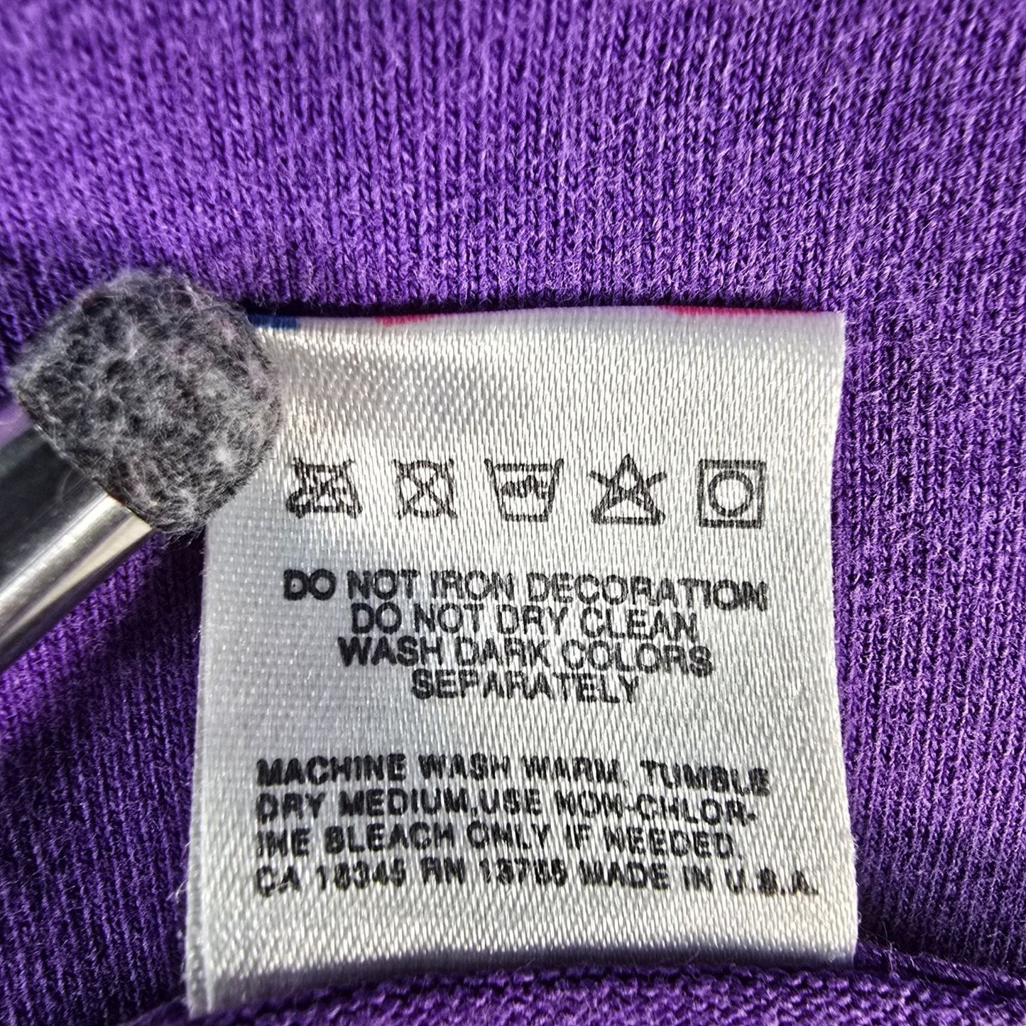 Vintage 1990s Alpha Omega Designs Praise the Lord Psalm 150 Purple T-Shirt (XL)