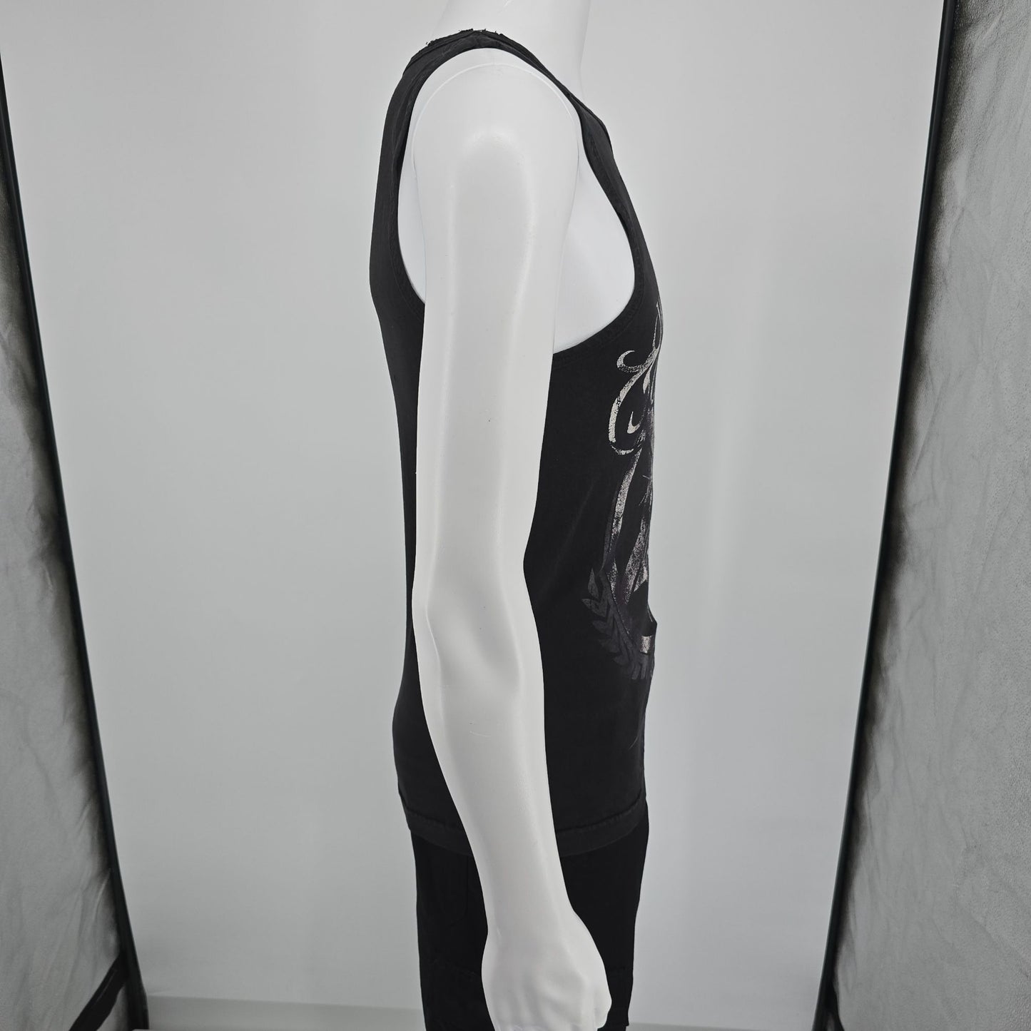 Distressed 2010s Bayside Black Widow Sunday Boston Dance Metal Tank Top (XS/S)