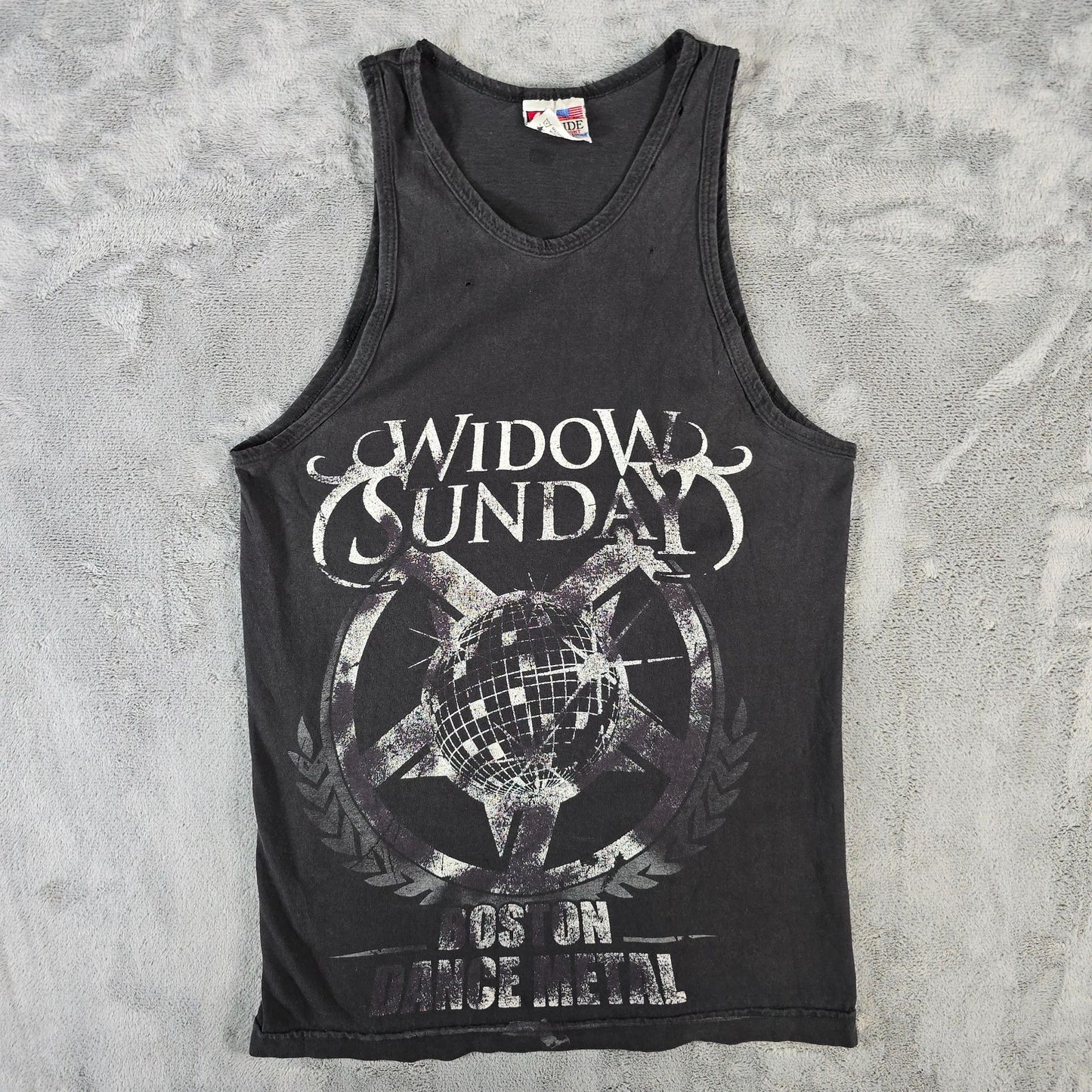 Distressed 2010s Bayside Black Widow Sunday Boston Dance Metal Tank Top (XS/S)