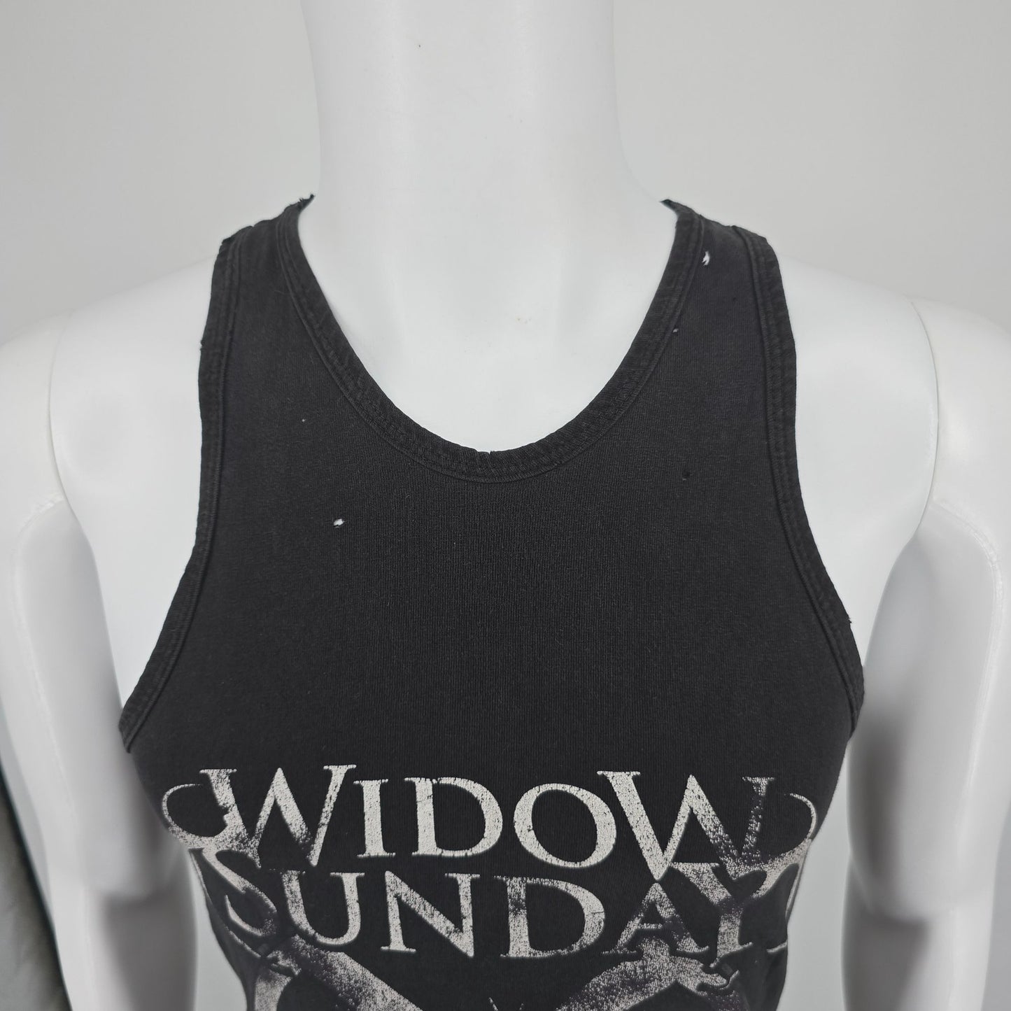 Distressed 2010s Bayside Black Widow Sunday Boston Dance Metal Tank Top (XS/S)