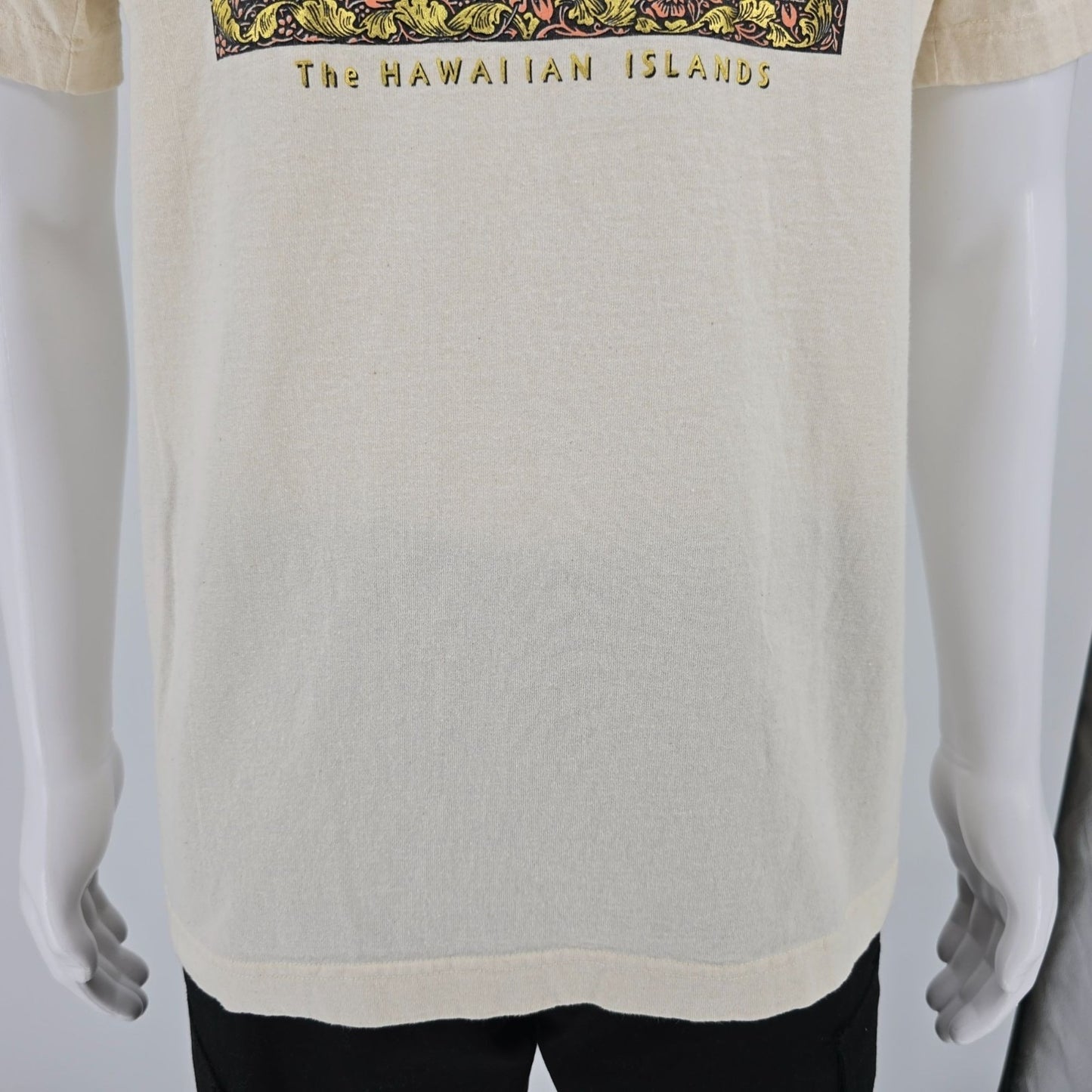 Vintage 1990s ABC Design Hawaiian Islands Antique Map Graphic T-Shirt (M)