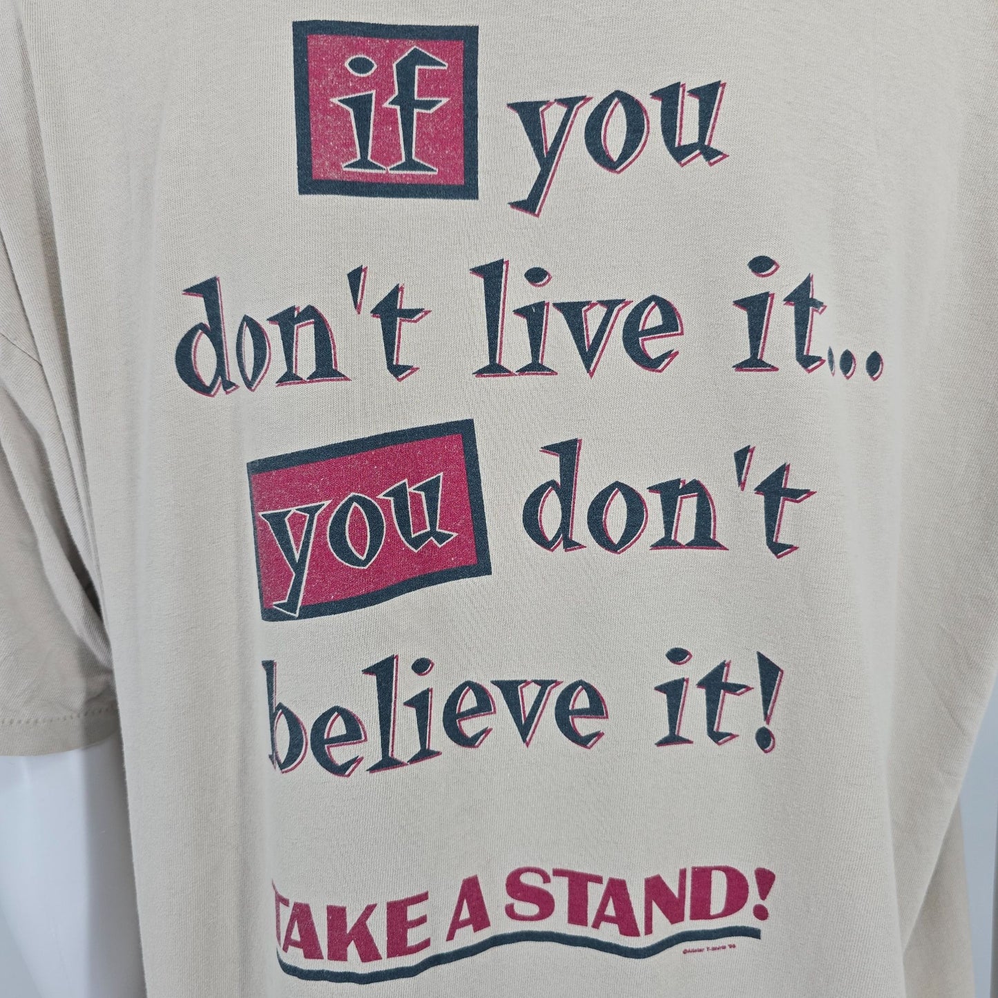 Vintage 1990s Choose the Right "CTR Attitude" LDS/Mormon T-Shirt (XXL)