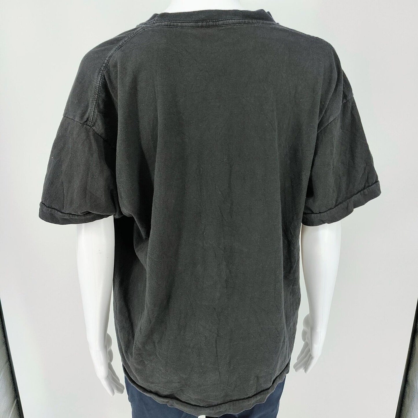 Vintage Single Stitch Brite-Sun Paris Eiffel Tower Black Graphic T-Shirt (XL)