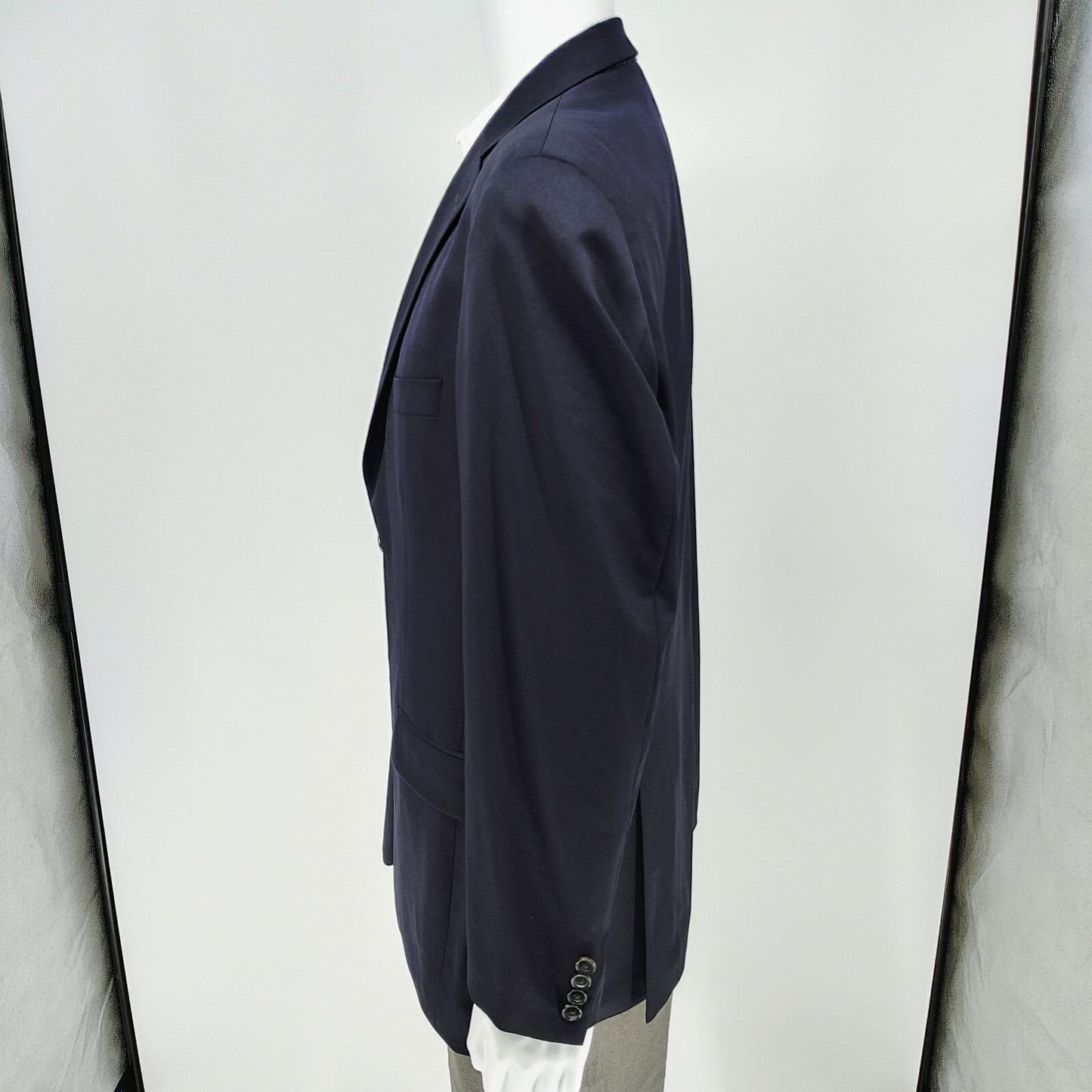 Boss Hugo Boss Super 100 Midnight Blue Pasolini/Movie US Suit Jacket (42R)