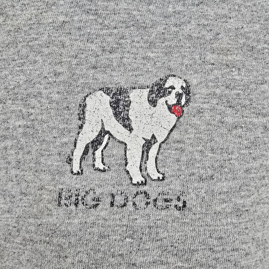 Distressed/Yellowed Big Dogs "Land of the Free Home of the Big" T-Shirt (3XL)