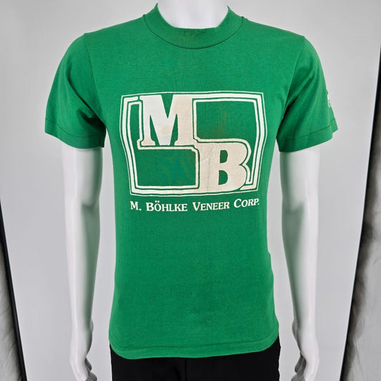Vintage 1980s M. Bohlke Veneer Corp. Hamilton Soccer #8 Jersey T-Shirt (S)