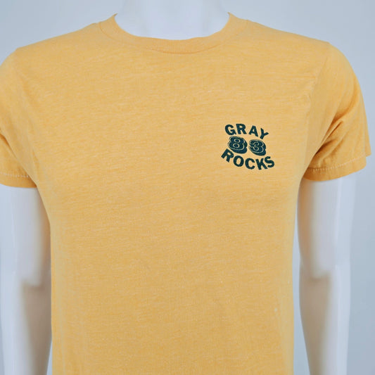 Vintage 1980s Screen Stars Gray Rocks 83 "FUBAR" Quebec Ski Resort T-Shirt (S/M)