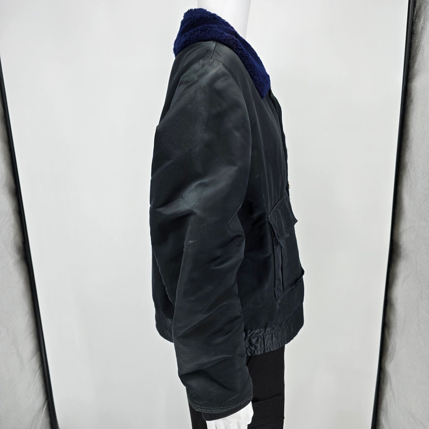 Distressed Vintage 1980s Horace Small Tuffy Jac Police Bomber Jacket (L)