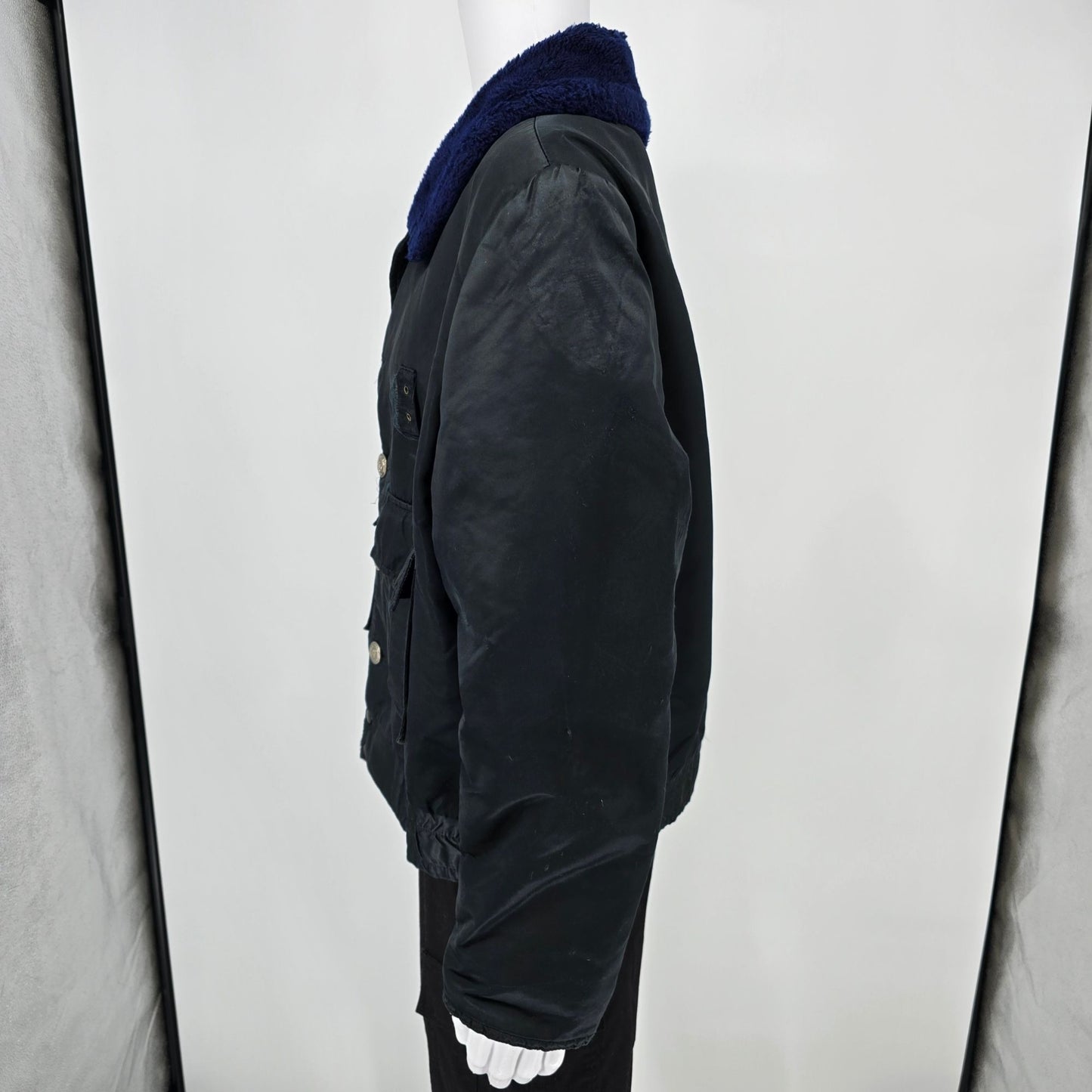 Distressed Vintage 1980s Horace Small Tuffy Jac Police Bomber Jacket (L)