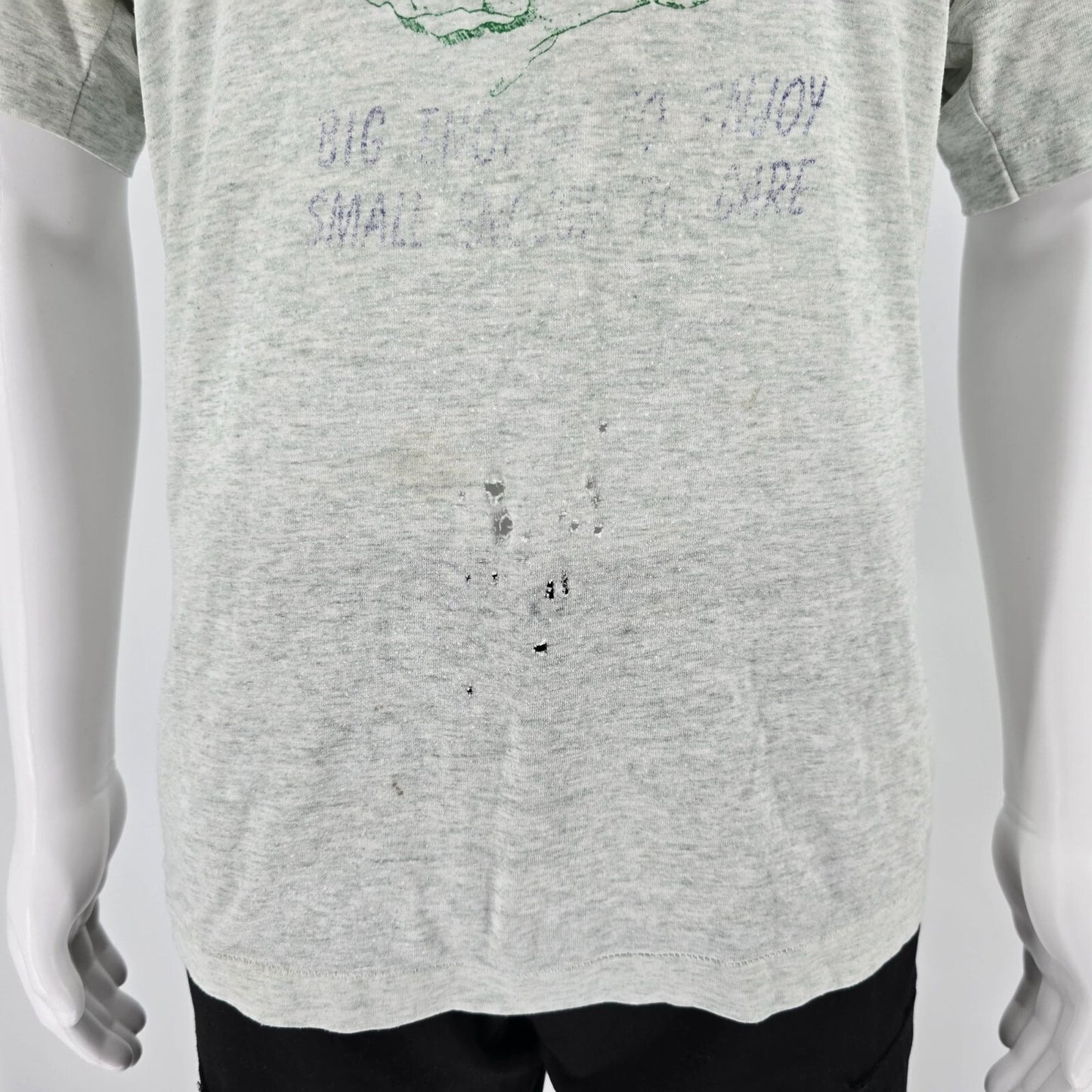 Thrashed Vintage 1990s Deer Creek Days Glenrock, Wyoming Graphic T-Shirt (XL)