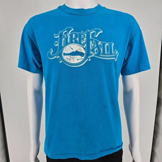 Vintage 1990s Hanes Beefy-T Single Stitch Firefall Autographed Band T-Shirt (L)