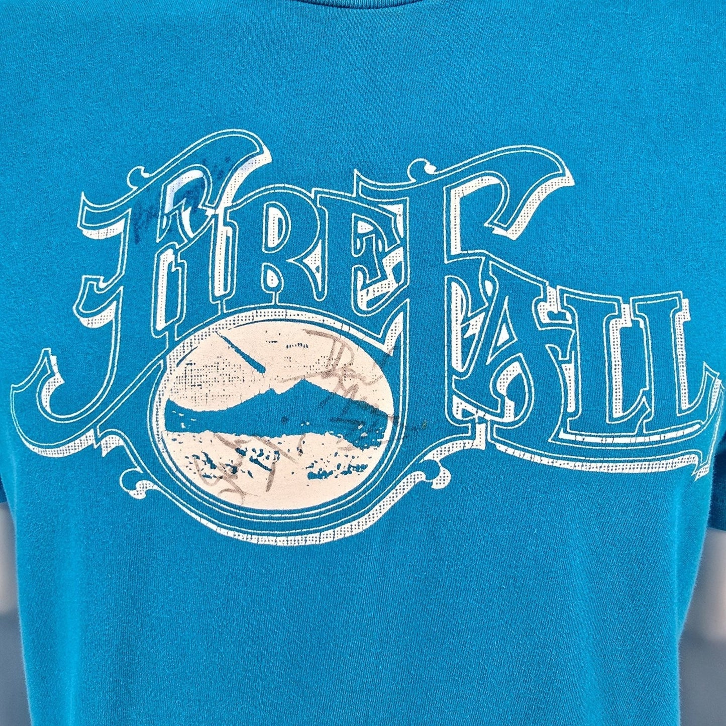 Vintage 1990s Hanes Beefy-T Single Stitch Firefall Autographed Band T-Shirt (L)