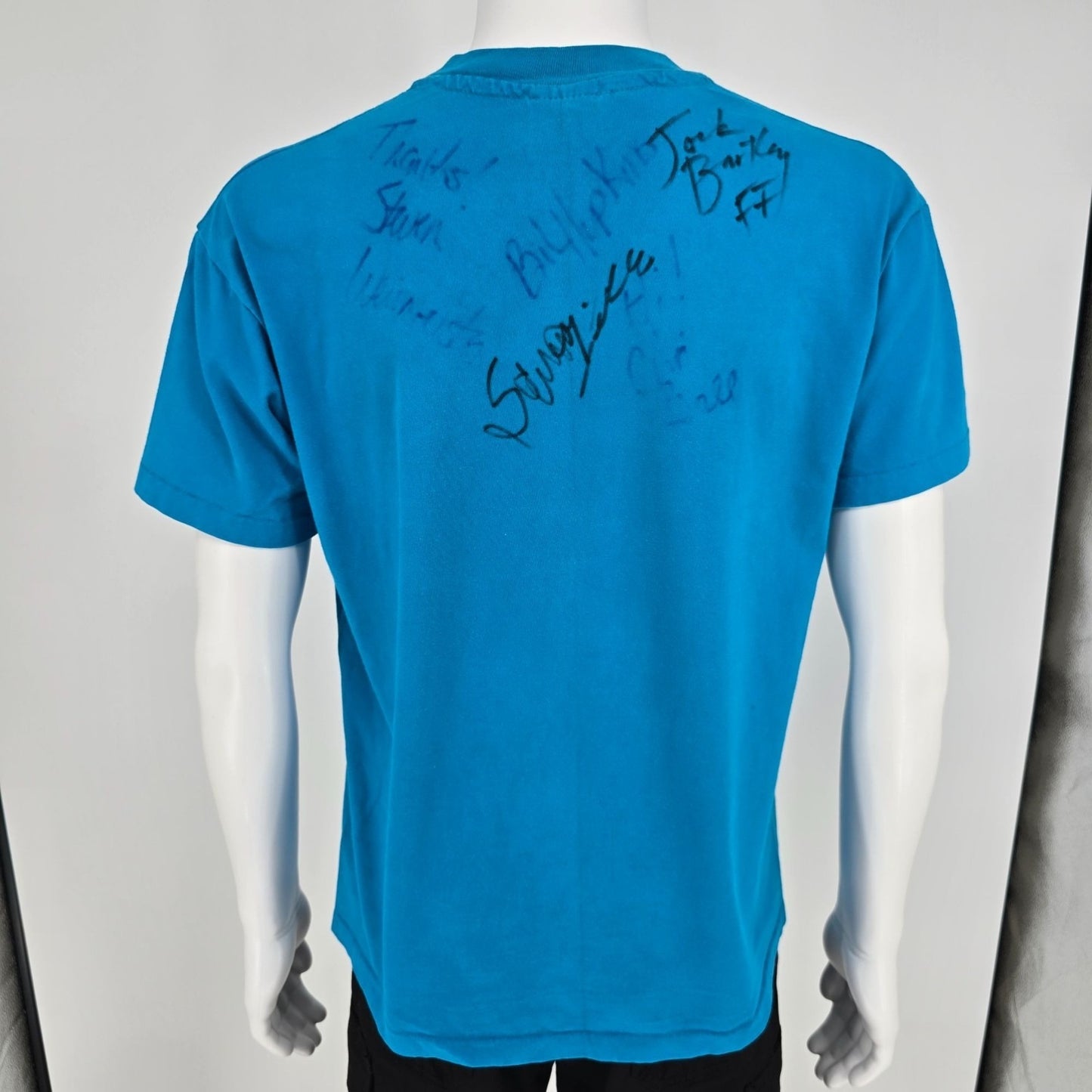 Vintage 1990s Hanes Beefy-T Single Stitch Firefall Autographed Band T-Shirt (L)