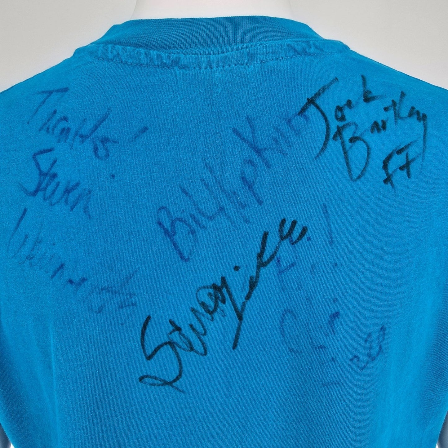 Vintage 1990s Hanes Beefy-T Single Stitch Firefall Autographed Band T-Shirt (L)