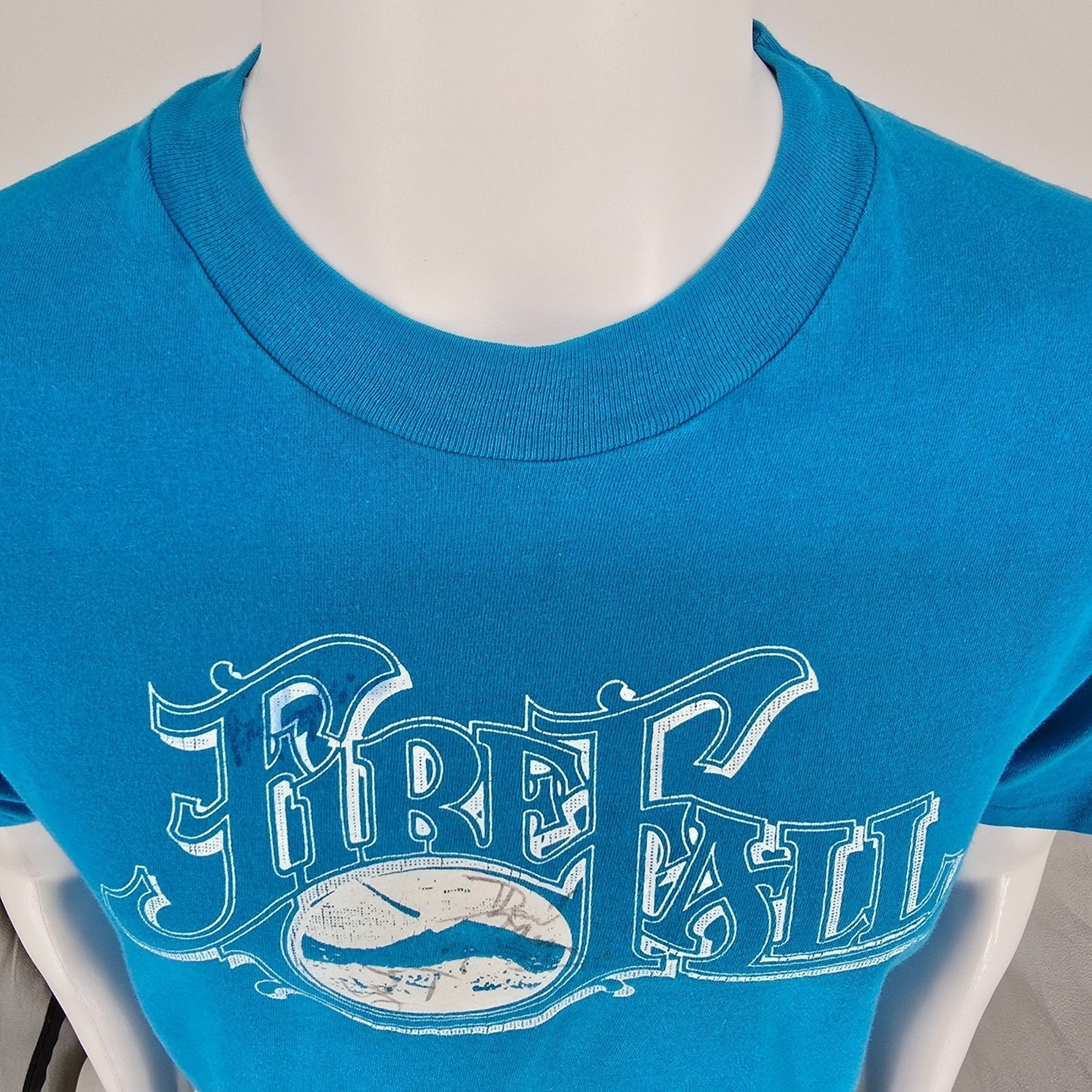 Vintage 1990s Hanes Beefy-T Single Stitch Firefall Autographed Band T-Shirt (L)