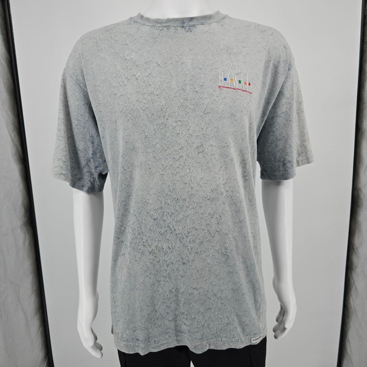 Vintage Early 1990s Crazy Shirts Mineral Wash Hawaii Embroidered T-Shirt (XL)