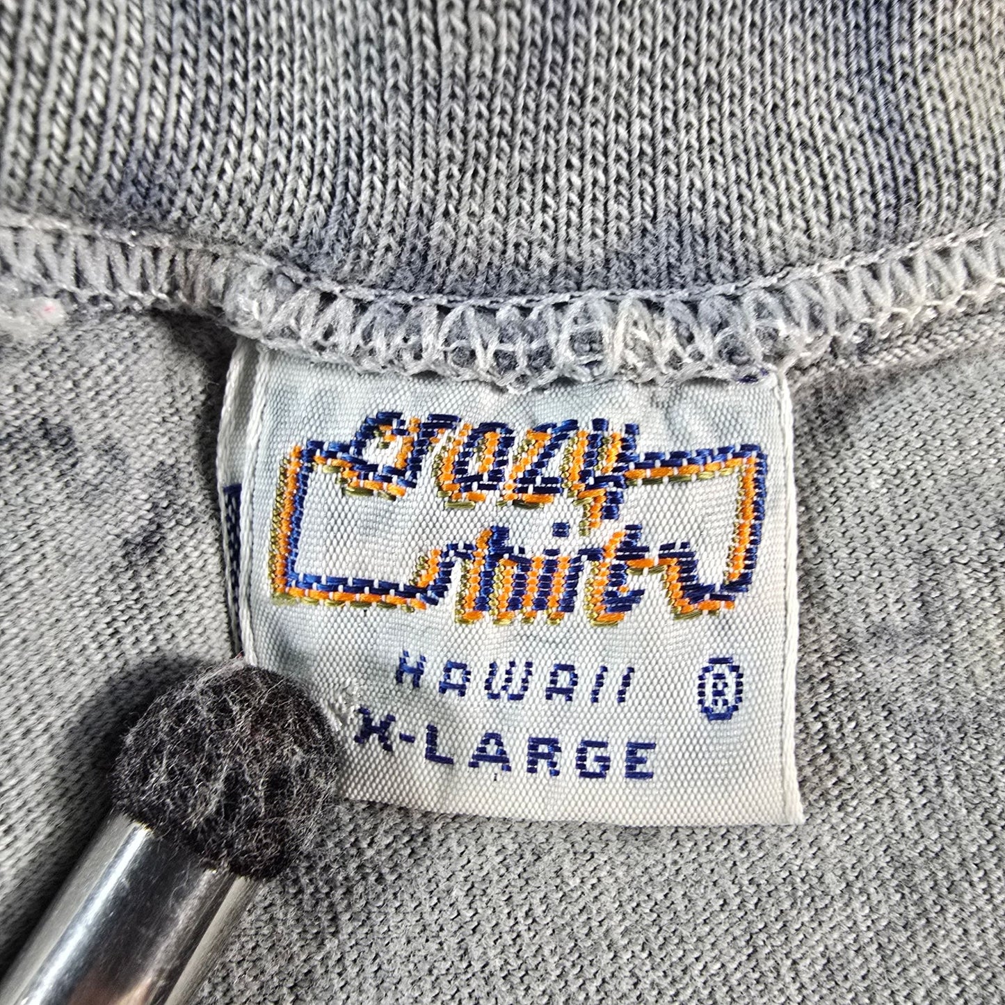 Vintage Early 1990s Crazy Shirts Mineral Wash Hawaii Embroidered T-Shirt (XL)