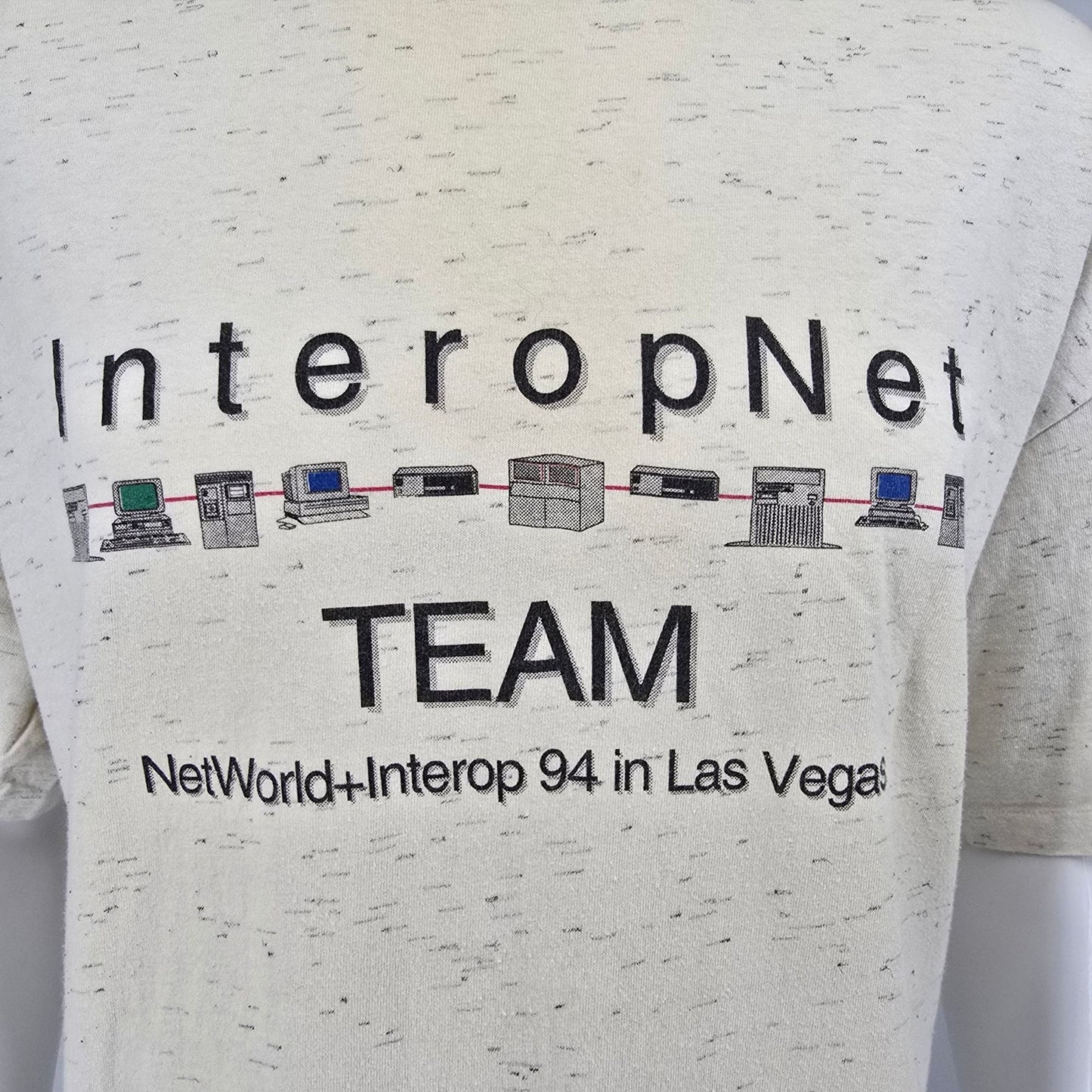 Vintage 1994 Networld+Interop Las Vegas Tech/Networking Trade Show T-Shirt (XXL)