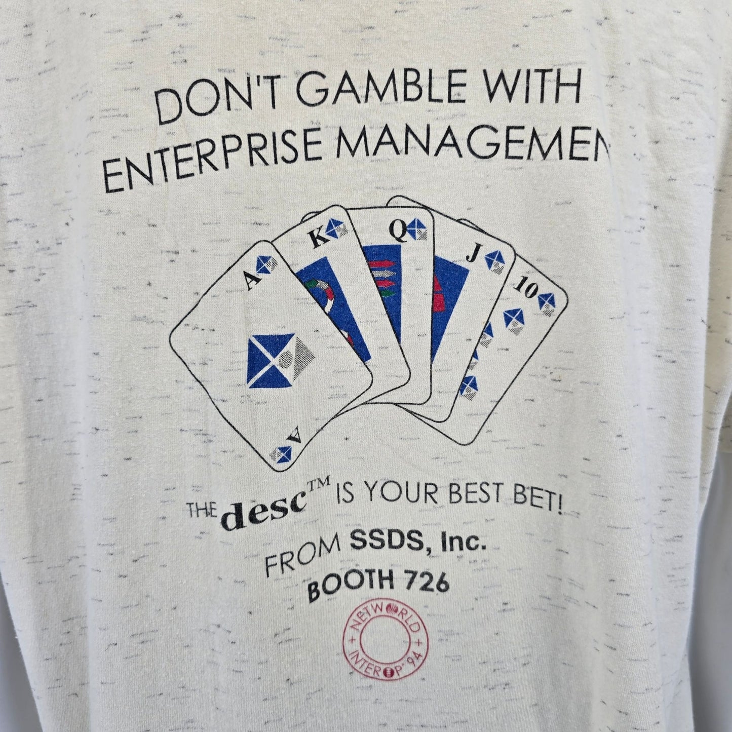 Vintage 1994 Networld+Interop Las Vegas Tech/Networking Trade Show T-Shirt (XXL)