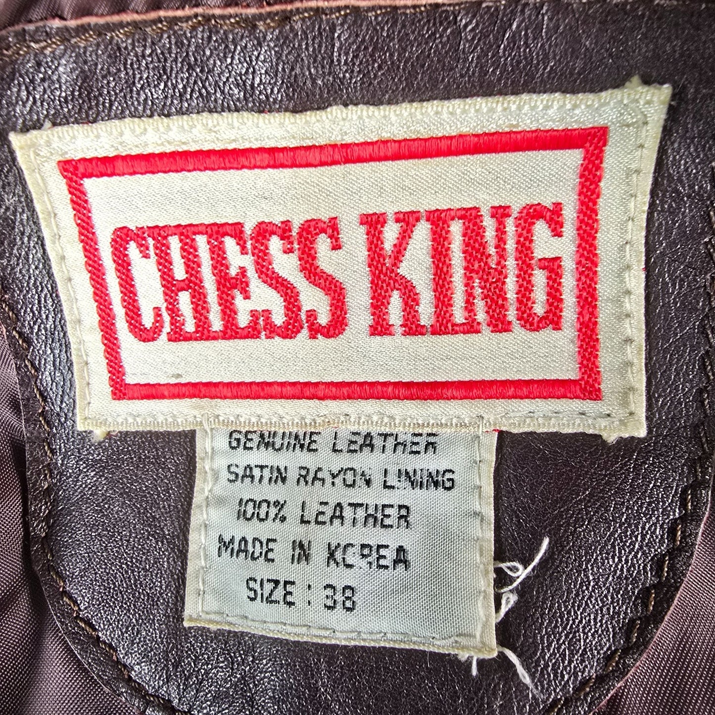 Vintage 1970s Chess King Brown Western Leather Jacket (XS/S)
