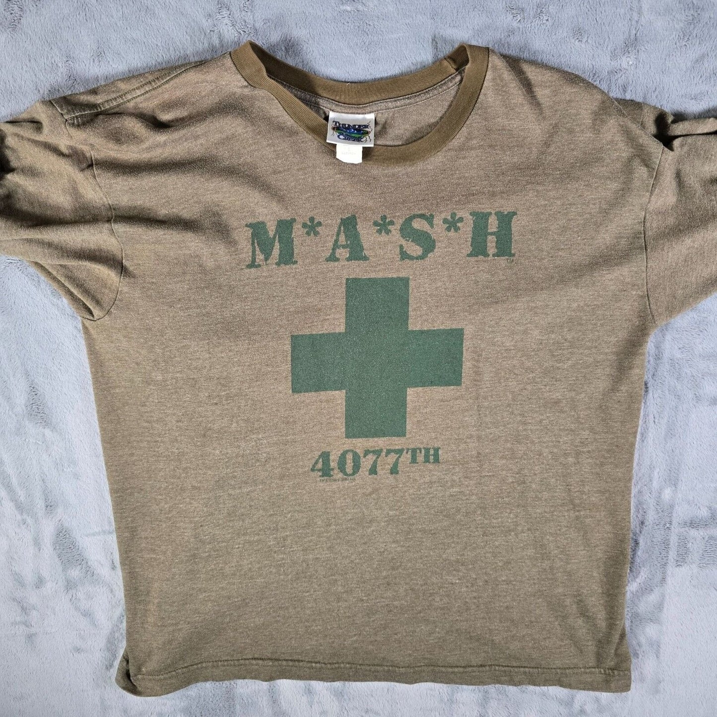Vintage 2000s Thunder Creek Mash 4077th Made in USA Ringer Tee T-Shirt (L)