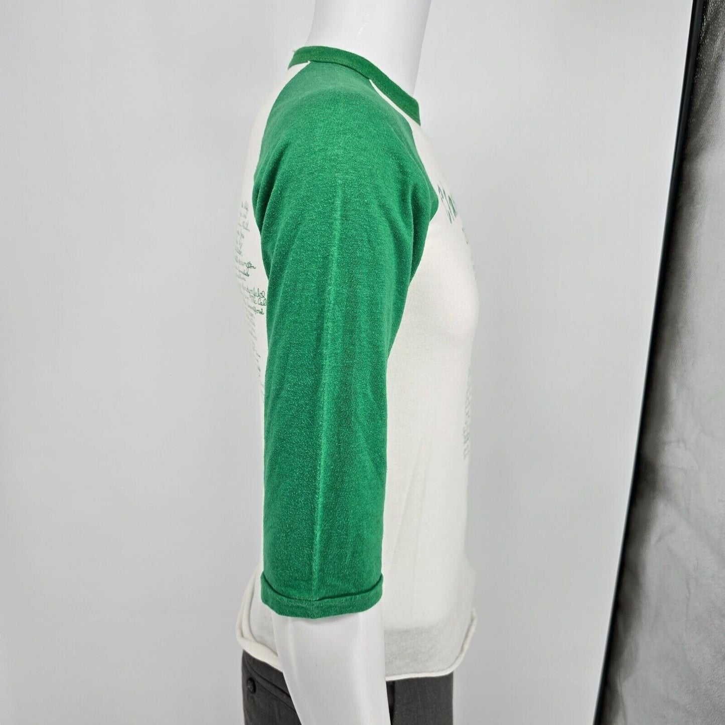 Vintage 1980s Greentree Class Of 89 Raglan 3/4 Sleeve Baseball Tee T-Shirt (S)
