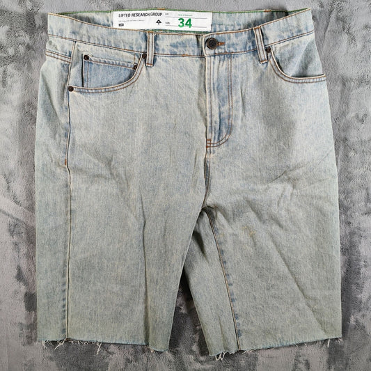 Lifted Research Group LRG True Straight Fit Size 34 DIY Cut-off Jean Shorts