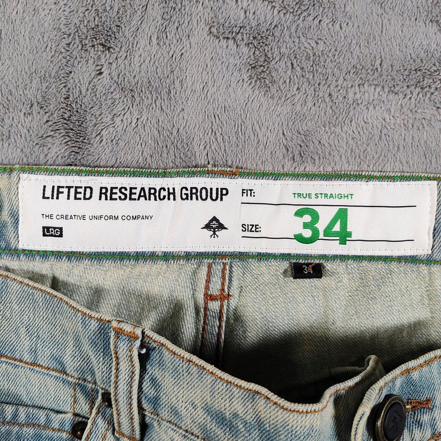 Lifted Research Group LRG True Straight Fit Size 34 DIY Cut-off Jean Shorts