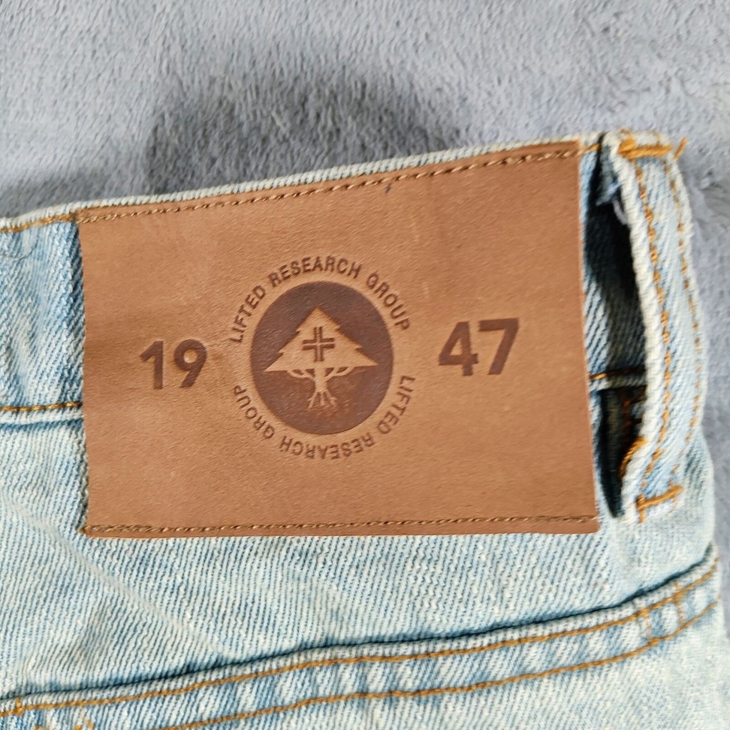 Lifted Research Group LRG True Straight Fit Size 34 DIY Cut-off Jean Shorts