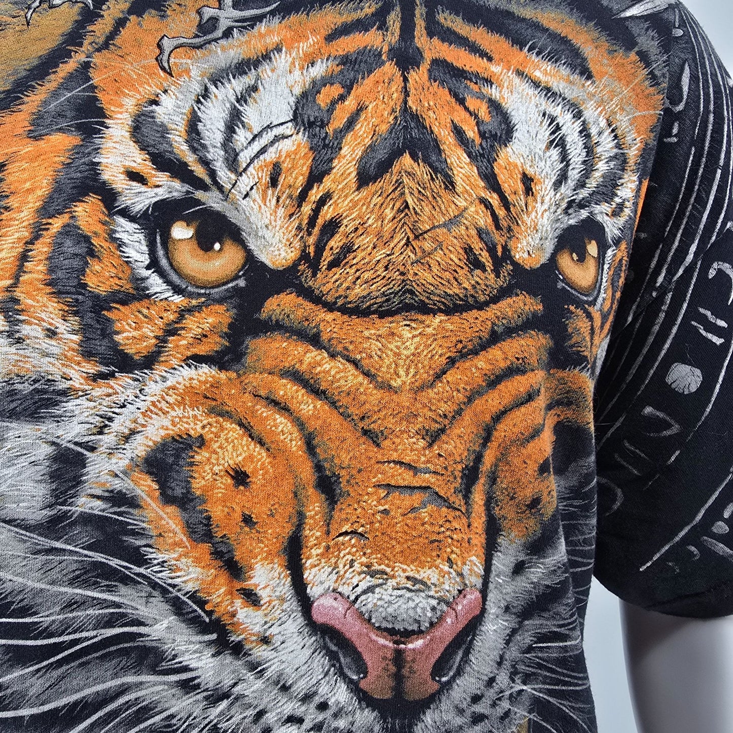 Liquid Blue Tribal Tiger All Over Print T-Shirt (2XL)