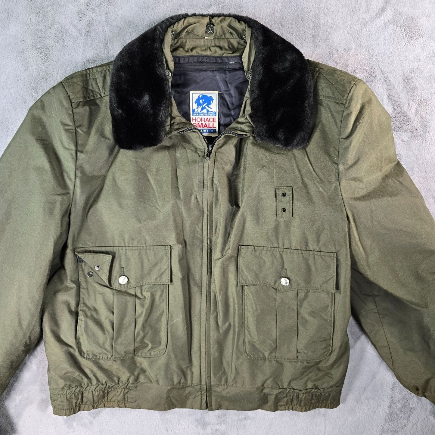 Vintage 1990s Horace Small Nylon Winter Patrol Jacket w/ Thinsulate Lining (46R)