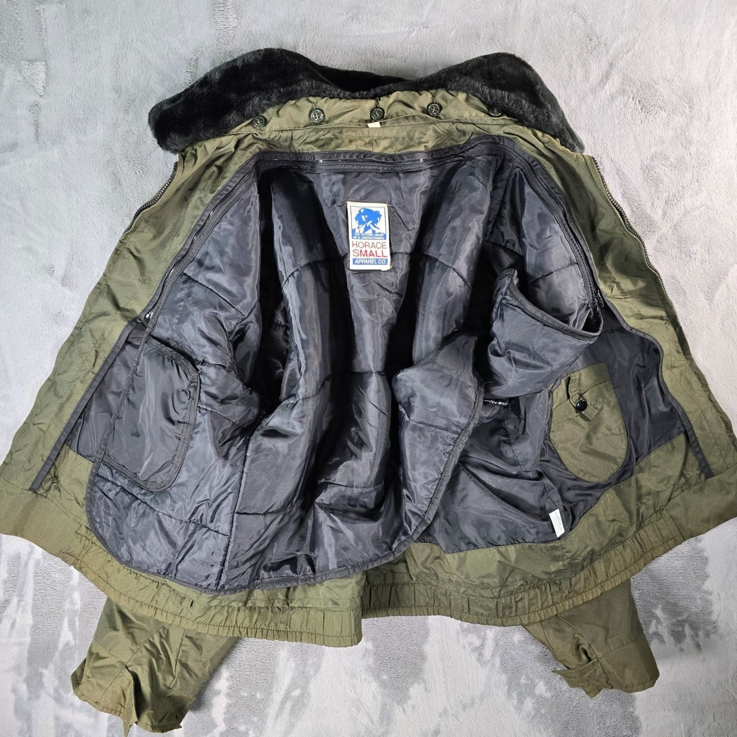 Vintage 1990s Horace Small Nylon Winter Patrol Jacket w/ Thinsulate Lining (46R)