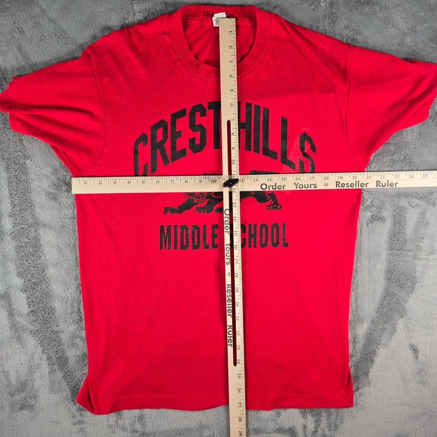 Vintage 1980s Screen Stars Crest Hills Middle School Cincinnati T-Shirt (M/L)