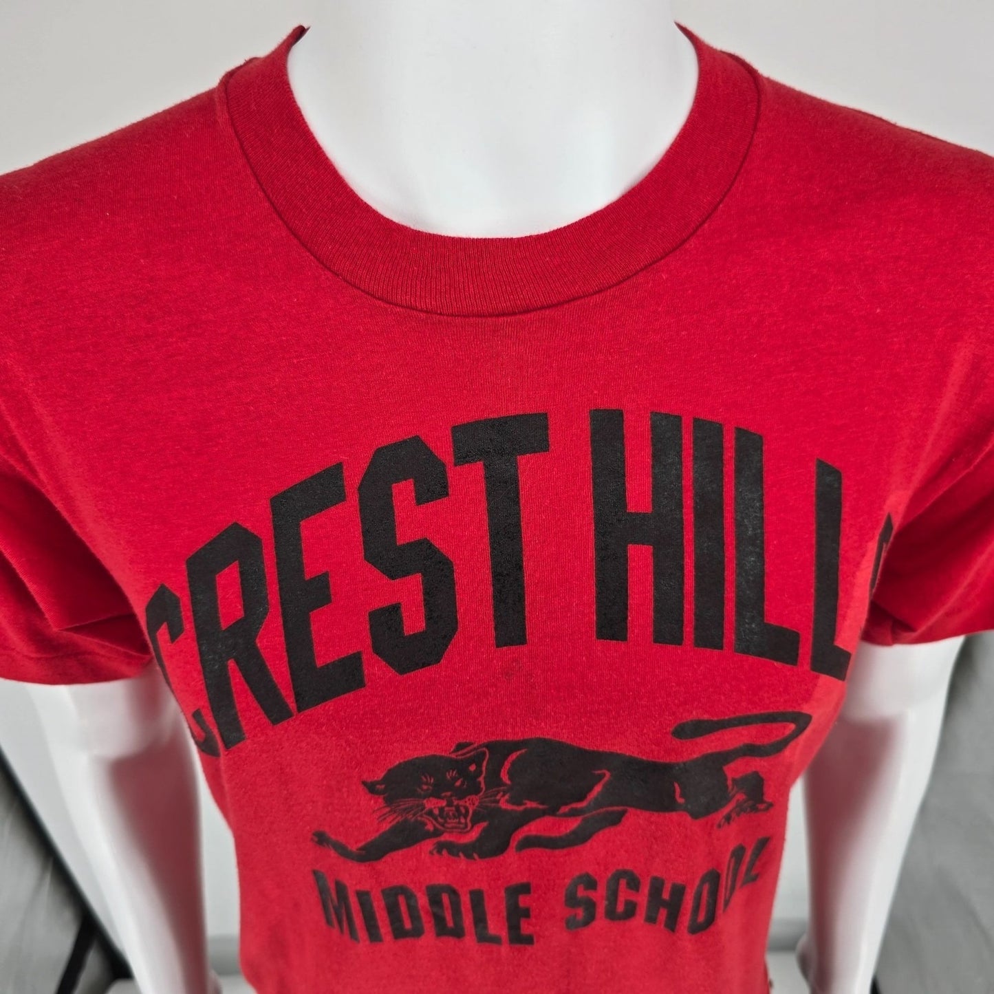 Vintage 1980s Screen Stars Crest Hills Middle School Cincinnati T-Shirt (M/L)