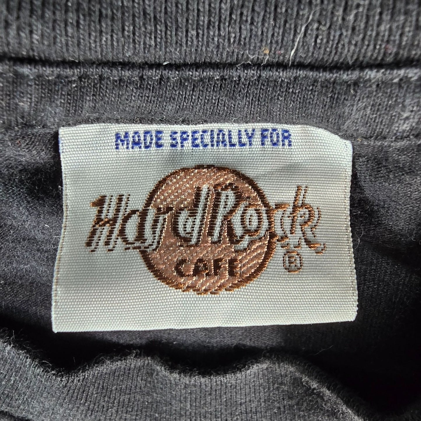 Vintage 1990s Hard Rock Cafe Bangkok Thailand Embroidered Logo T-Shirt (L)