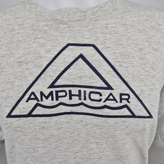 Vintage 1990s Fruit of the Loom Amphicar Retro Logo Single Stitch T-Shirt (XL)