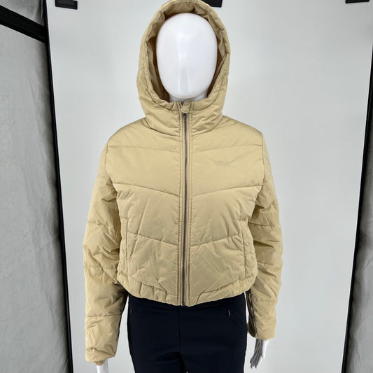 Vans Women's Mojave Desert (i.e. Beige) MTE Foundry Crop Puff Hooded Jacket (XS)